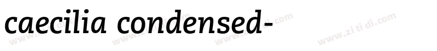 caecilia condensed字体转换